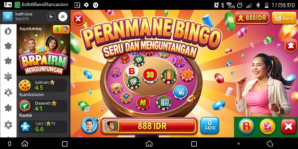 Tampilan screenshot gameplay Bingo yang menarik dan menegangkan.