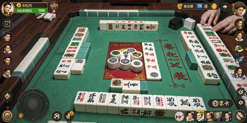 Gameplay menantang Mahjong di 8ZK dengan desain menarik.