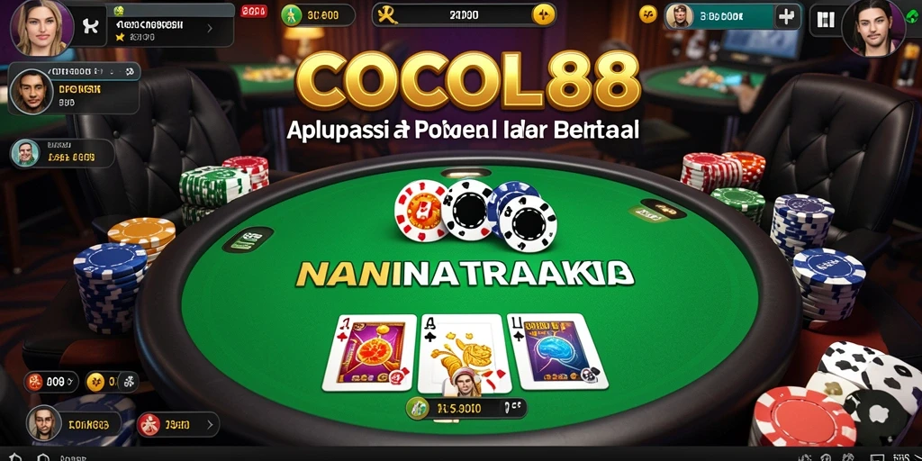 Screenshot gameplay COCOL88 menampilkan suasana poker yang mendebarkan.