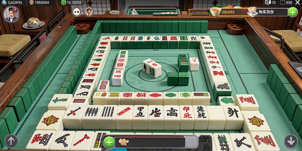 Tampilan gameplay Mahjong GASWIN yang menarik dan menantang.