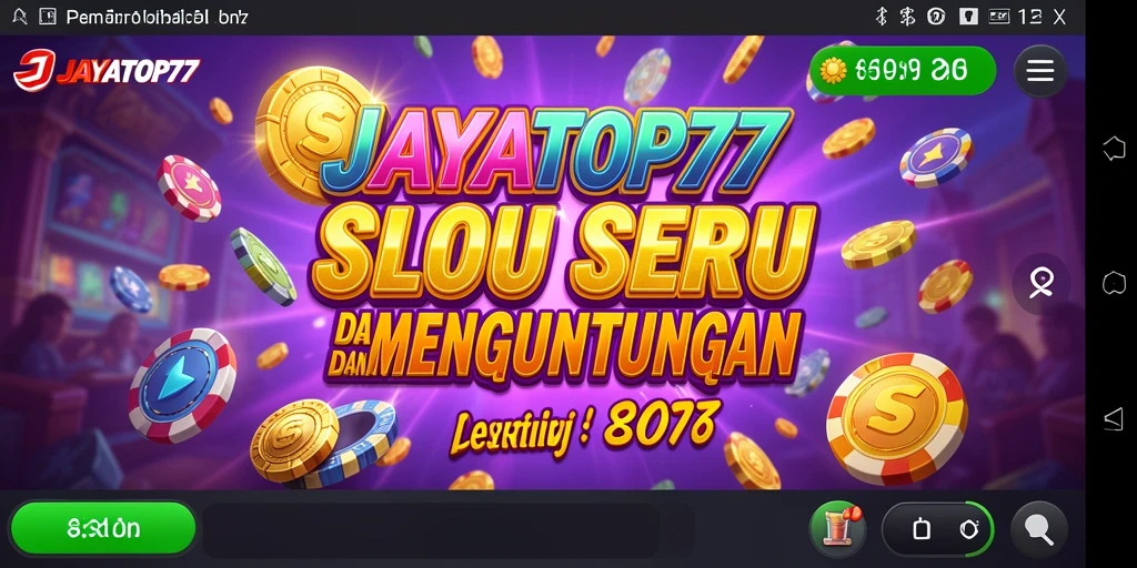 Tampilan gameplay JAYATOP77 dengan berbagai jenis permainan Slot.