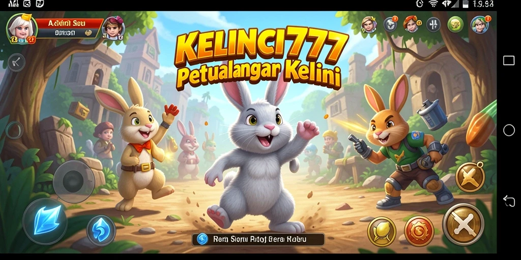 Tampilan gameplay KELINCI777 yang penuh aksi dan petualangan.