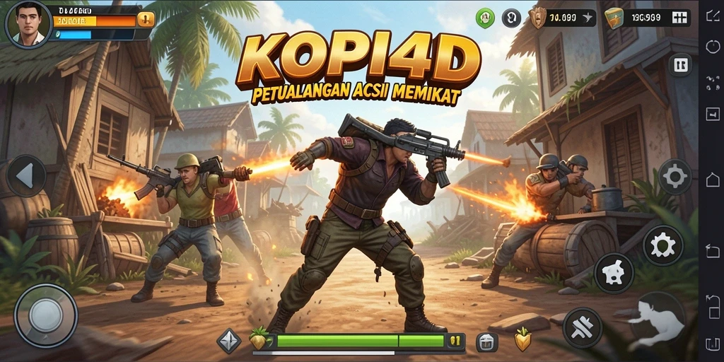 Tampilan gameplay KOPI4D yang menantang dan seru.