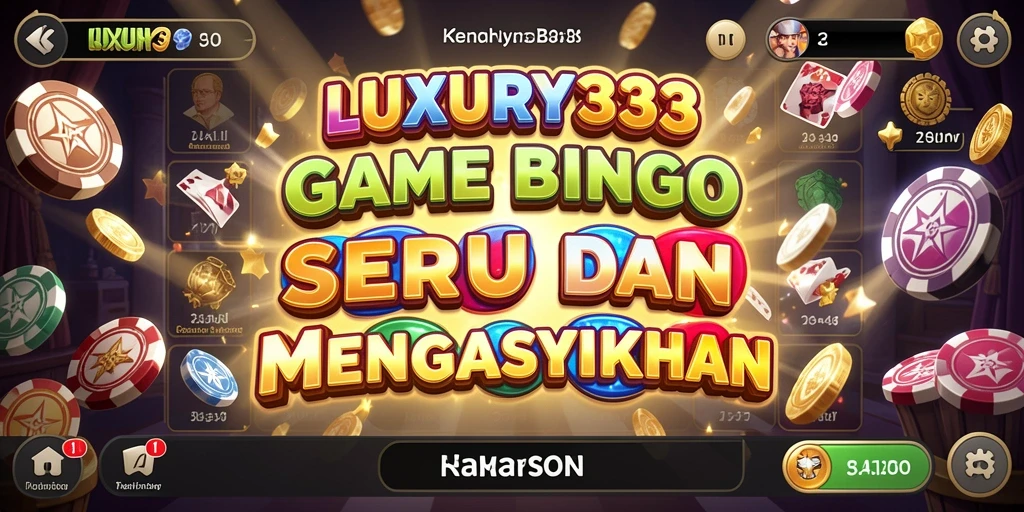 Tampilan menarik dari gameplay Bingo di LUXURY333.
