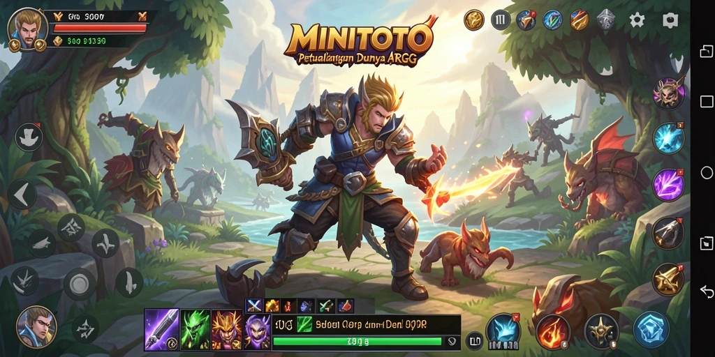 Tangkapan layar gameplay MINITOTO yang mendebarkan dengan aksi ARPG.