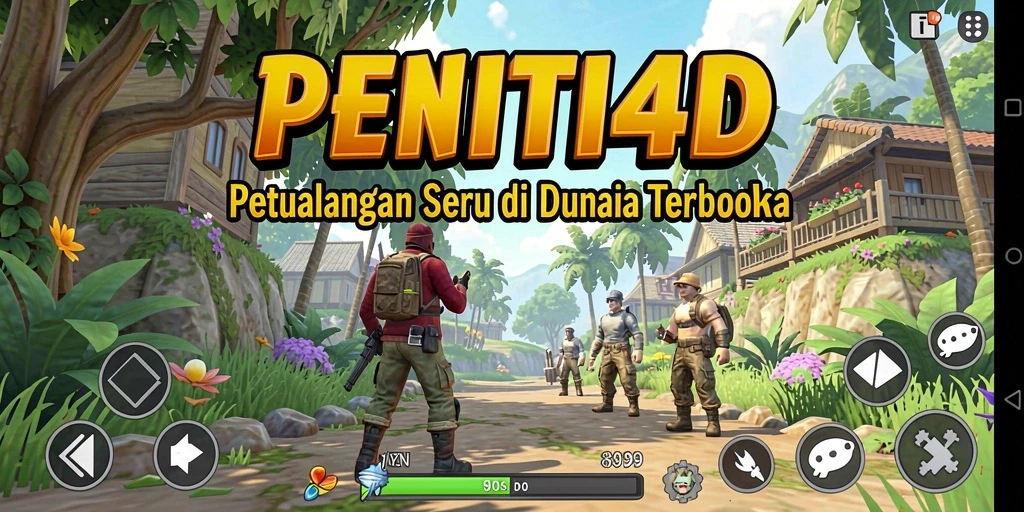 Tampilan gameplay seru dari PENITI4D di dunia terbuka.