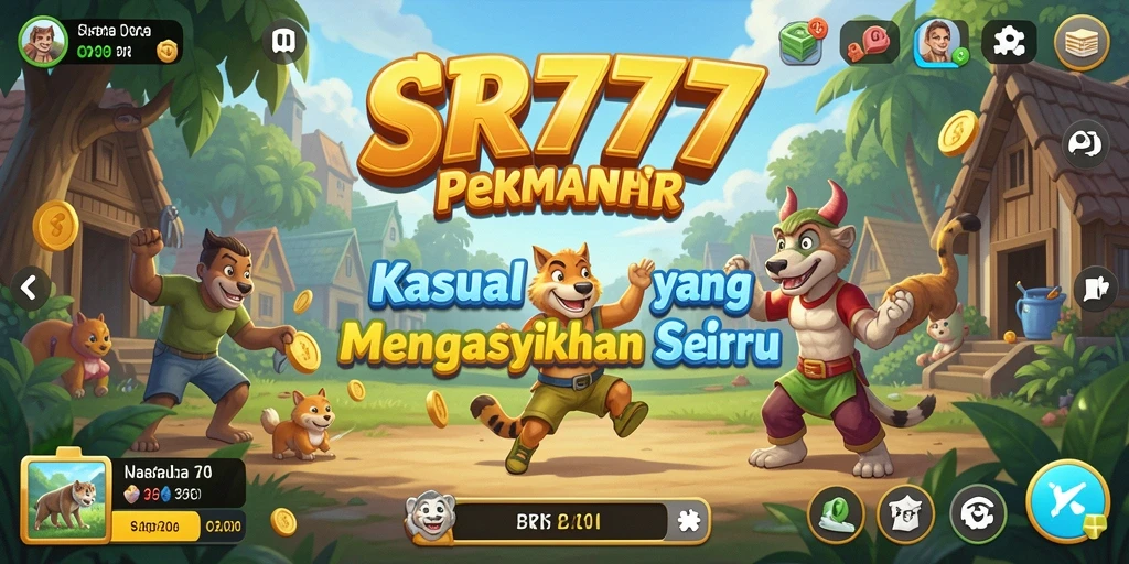 Tampilan gameplay SR777 yang penuh warna dan menyenangkan.