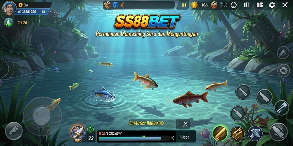 Tangkapan ikan yang beragam dan menarik di dalam gameplay SS88BET.