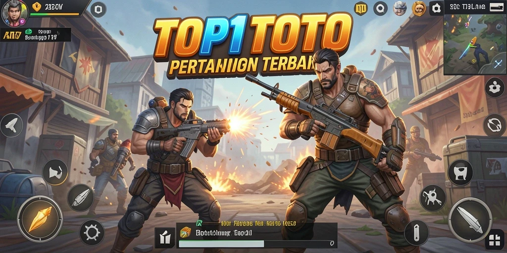 Gameplay mendebarkan dalam pertempuran Battle Royale di TOP1TOTO.